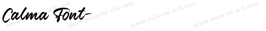 Calma Font字体转换